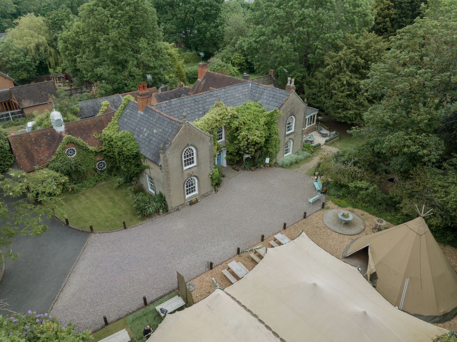 Tepee & Stretch Tent at Old Rectory House Private Hire Redditch
